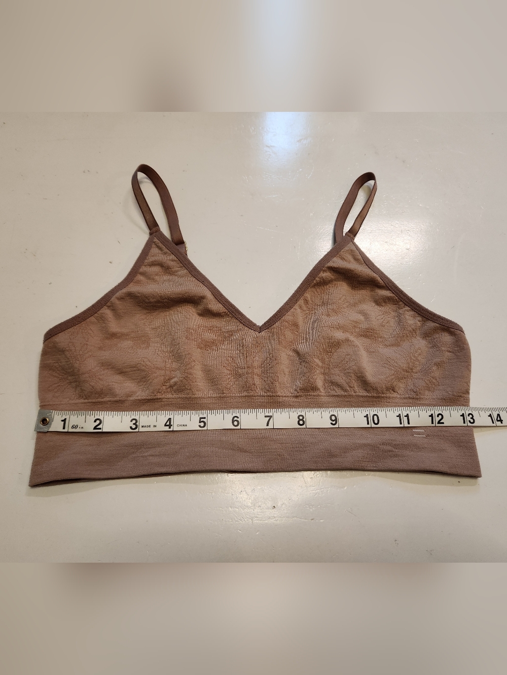 Branwyn Essential Bralette Merino Wool Warm Nude Size M - Picture 6 of 6